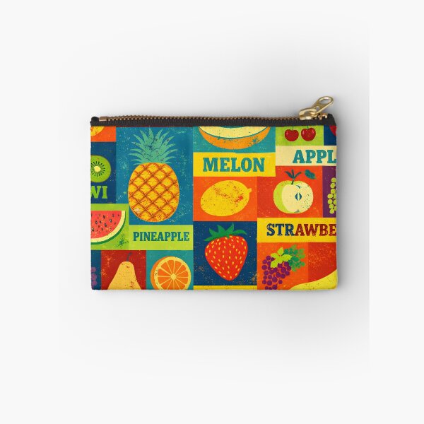 Item preview, Retro 60s Pop Art Fruit Block Pattern - Colorful Kitchen designed and sold by Ela Art Space .