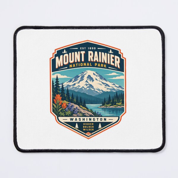 Item preview, Mount Rainier National Park Washington Higher Bolder Wilder Adventure Explorer designed and sold by Simsimah26Parks.