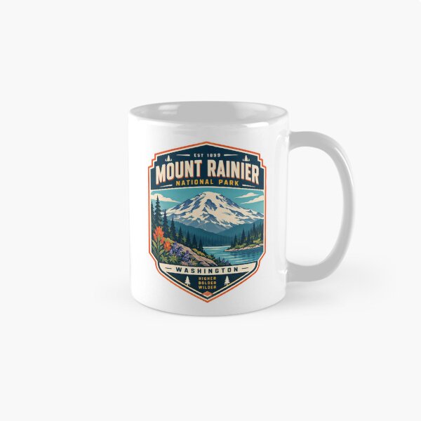 Item preview, Mount Rainier National Park Washington Higher Bolder Wilder Adventure Explorer designed and sold by Simsimah26Parks.