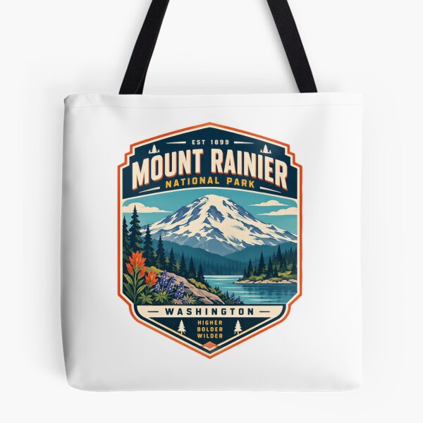 Item preview, Mount Rainier National Park Washington Higher Bolder Wilder Adventure Explorer designed and sold by Simsimah26Parks.