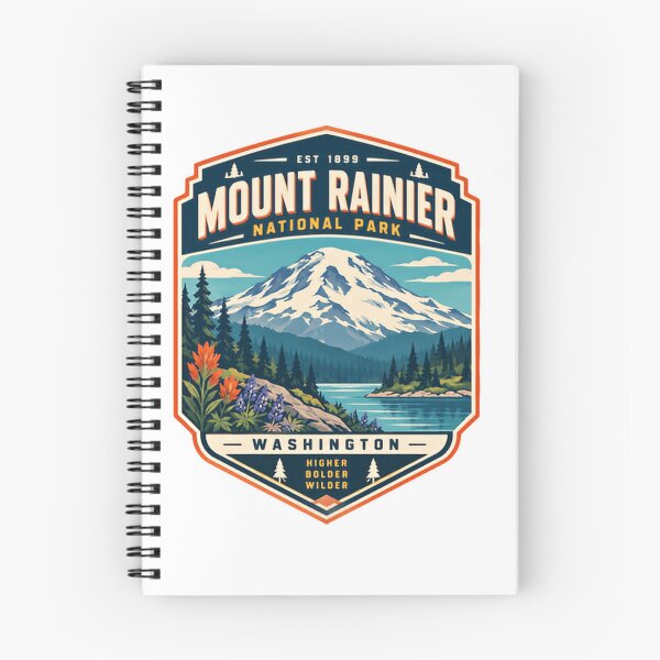 Item preview, Mount Rainier National Park Washington Higher Bolder Wilder Adventure Explorer designed and sold by Simsimah26Parks.