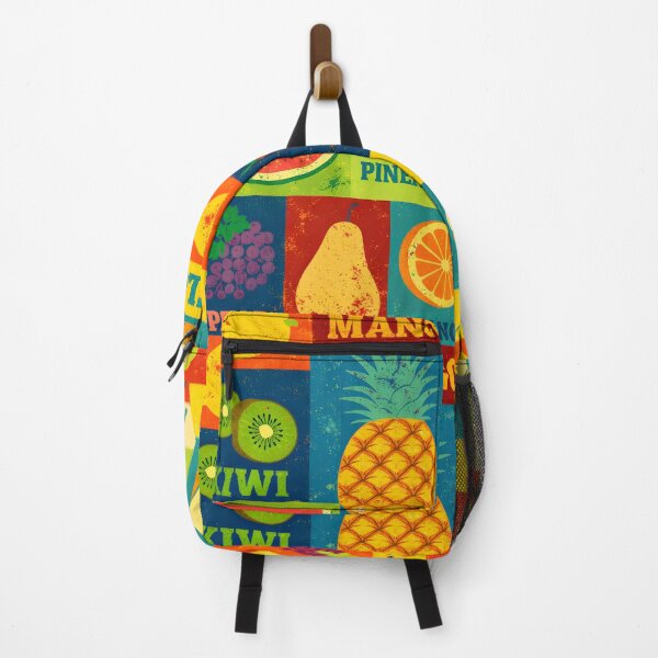 Item preview, Retro 60s Pop Art Fruit Block Pattern - Colorful Kitchen designed and sold by Ela Art Space .