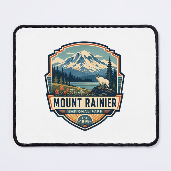 Item preview, Mount Rainier National Park Est. 1899 Washington State Outdoors Hiking Nature Lover designed and sold by Simsimah26Parks.