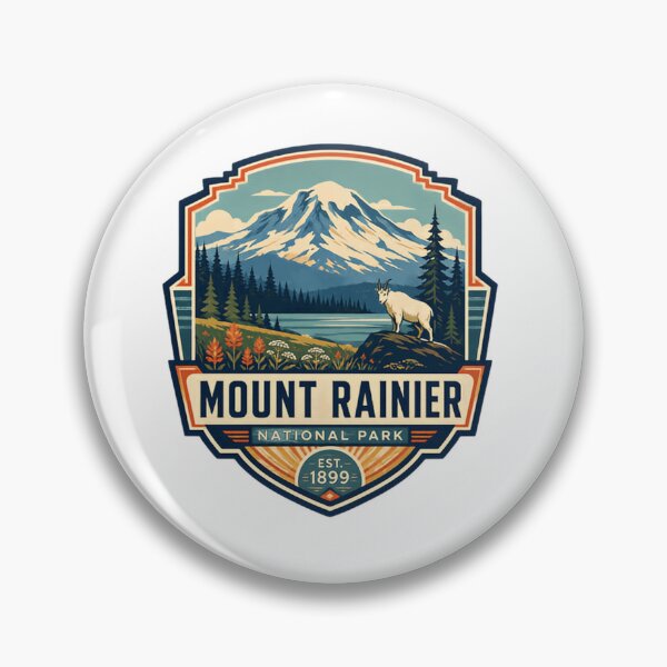 Item preview, Mount Rainier National Park Est. 1899 Washington State Outdoors Hiking Nature Lover designed and sold by Simsimah26Parks.