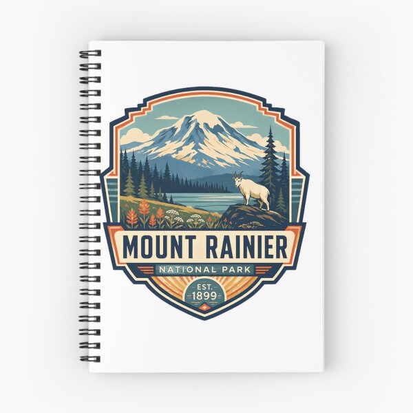 Item preview, Mount Rainier National Park Est. 1899 Washington State Outdoors Hiking Nature Lover designed and sold by Simsimah26Parks.