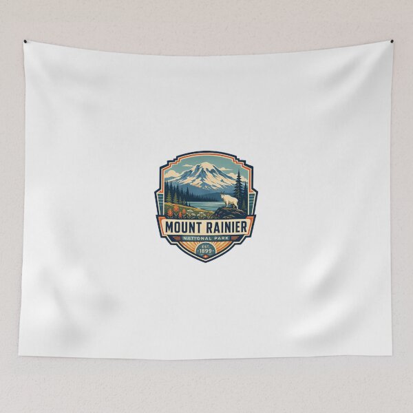 Item preview, Mount Rainier National Park Est. 1899 Washington State Outdoors Hiking Nature Lover designed and sold by Simsimah26Parks.
