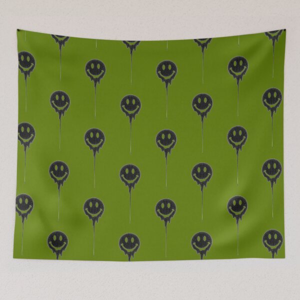 Item preview, Dripping Melting Smiley Face Gothic Dark Aesthetic Graphic Art designed and sold by Bhinfy.
