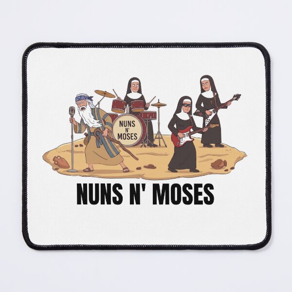 Item preview, Nuns N Moses Funny Classic Rock Band Parody designed and sold by StoatandWeasel.