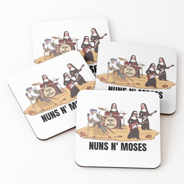 Item preview, Nuns N Moses Funny Classic Rock Band Parody designed and sold by StoatandWeasel.