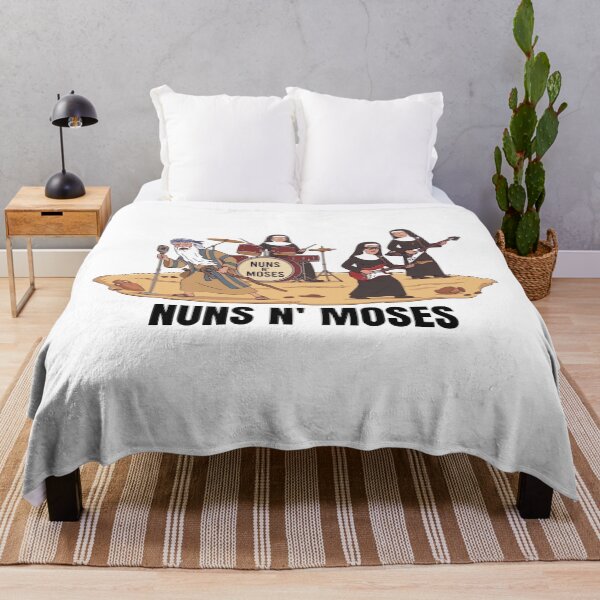 Item preview, Nuns N Moses Funny Classic Rock Band Parody designed and sold by StoatandWeasel.