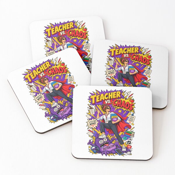Item preview, Teacher Vs Chaos Comic Book Cover Shirt | Retro Superhero Teacher Tee | Teacher Appreciation Gift | Comic Poster Print designed and sold by Moss & Mellow.