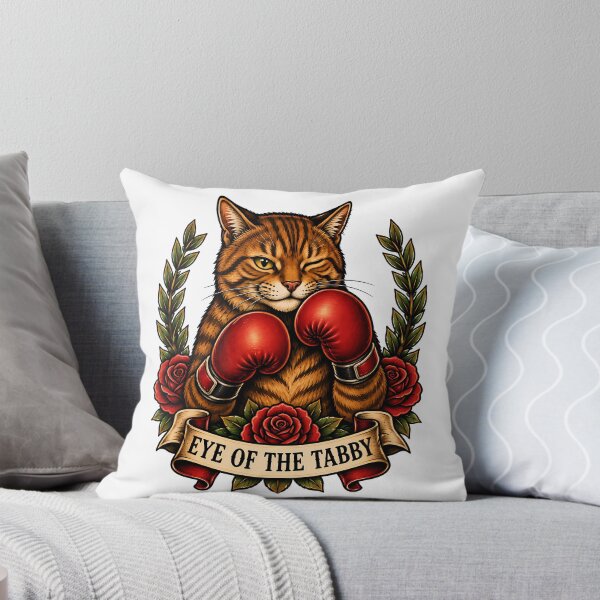 Item preview, Eye Of The Tabby Boxing Cat Tattoo designed and sold by Old's Cool Cat Studio.