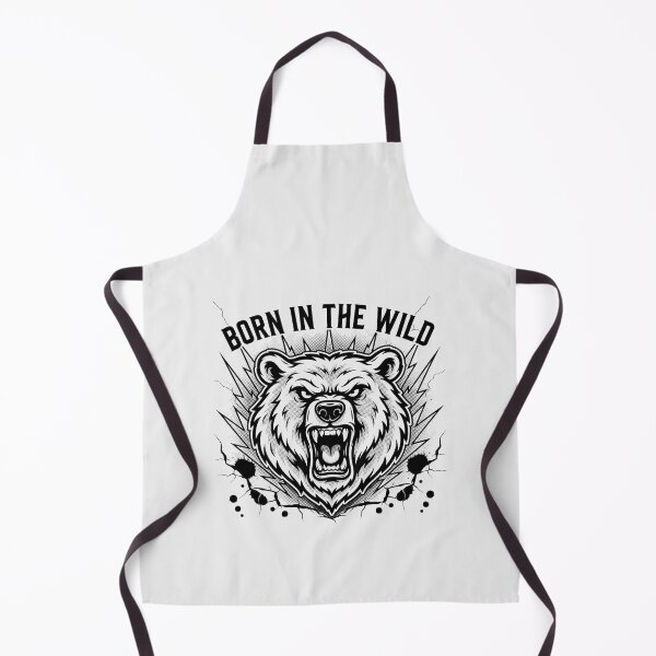Item preview, Born In The Wild Bear Roaring Fangs Lightning Graphic designed and sold by Enea Kelo.
