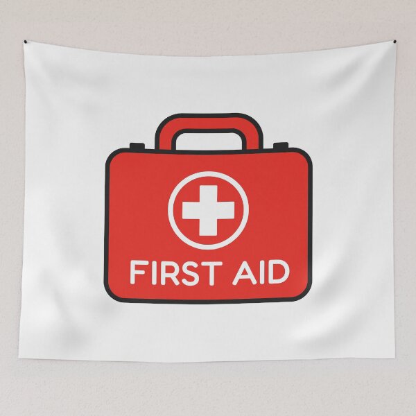 Item preview, Red First Aid Kit Symbol designed and sold by VectorForge Studio.