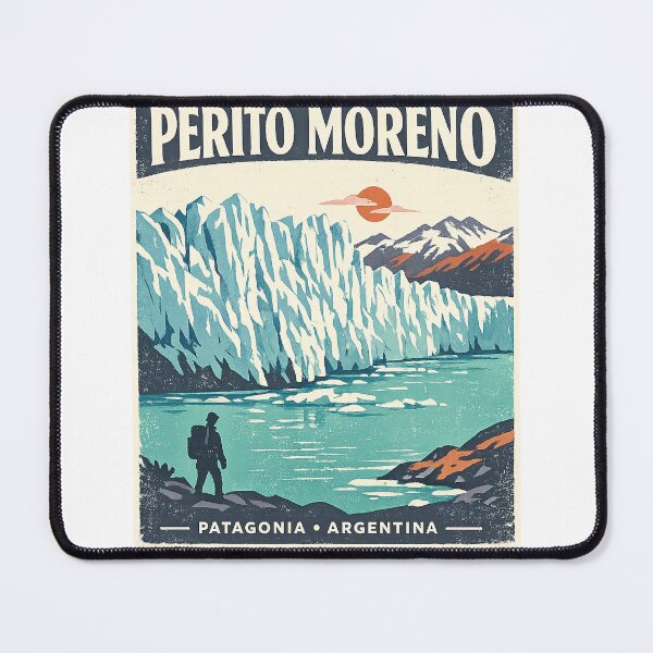 Item preview, Perito Moreno Glacier Vintage Shirt – Patagonia Argentina Hiking Travel Graphic Tee designed and sold by ChicClicker.