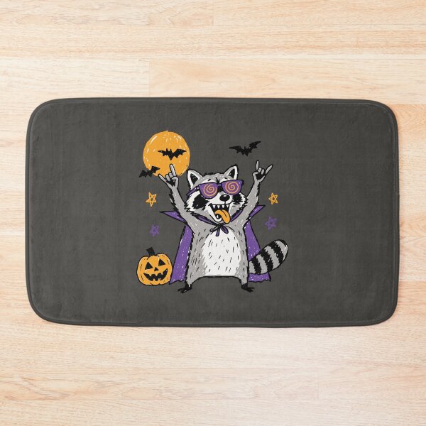 Item preview, Cool Halloween Raccoon Vampire Rocker Spooky Season Party designed and sold by Studio Bootleg.
