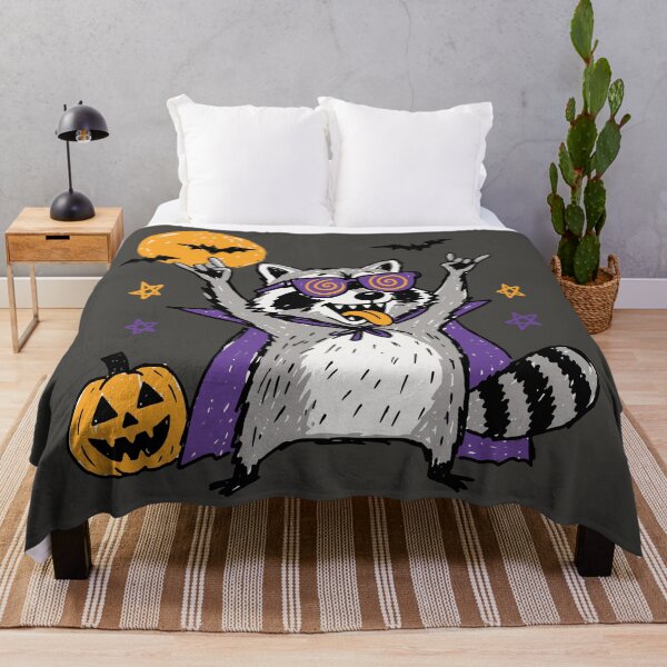 Item preview, Cool Halloween Raccoon Vampire Rocker Spooky Season Party designed and sold by Studio Bootleg.