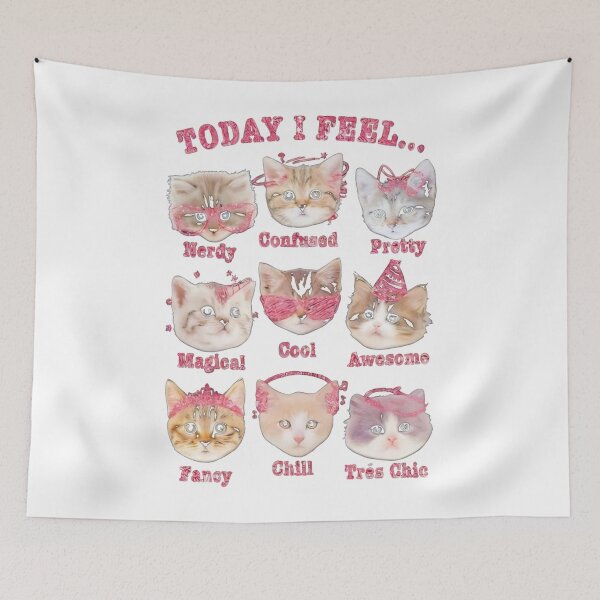 Item preview, Today I Feel Nerdy Confused Pretty cat Lover designed and sold by GiancarloWash.