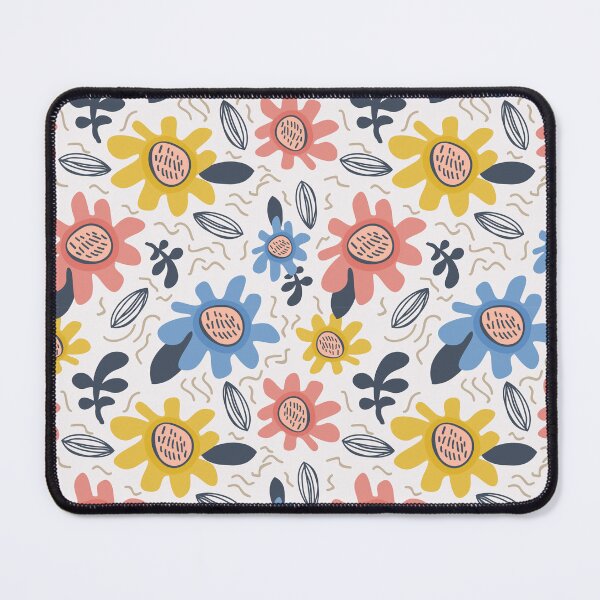 Item preview, Retro Doodle Daisy Flower Pattern designed and sold by Zaya_art.