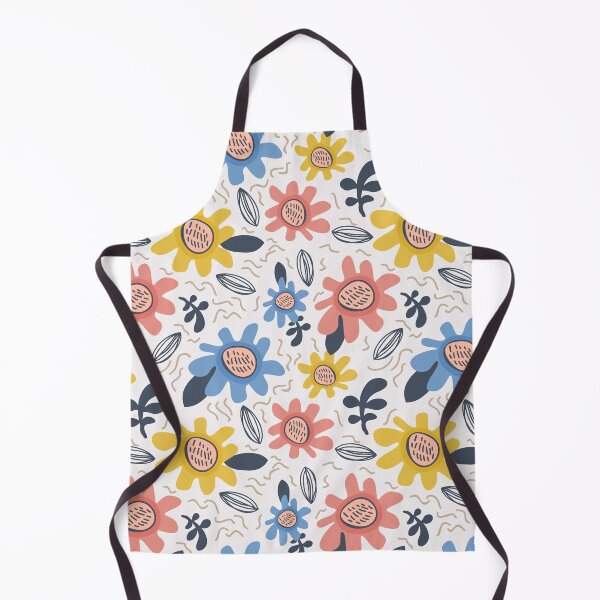 Item preview, Retro Doodle Daisy Flower Pattern designed and sold by Zaya_art.