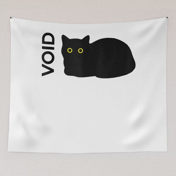 Item preview, Void Black Cat Minimalist Yellow Eyes Kitty Graphic  designed and sold by GiancarloWash.