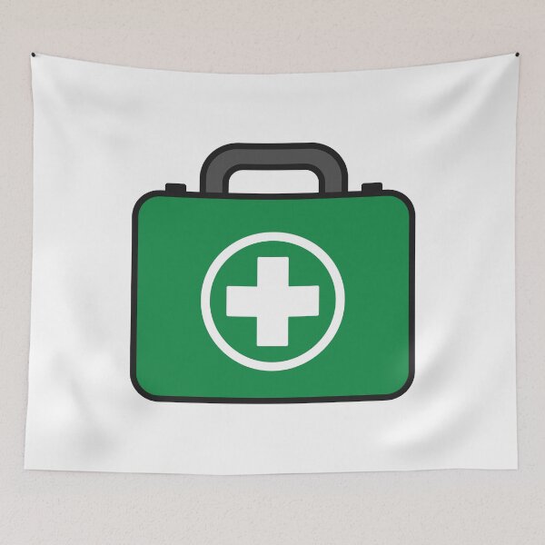 Item preview, Green First Aid Kit Symbol designed and sold by VectorForge Studio.