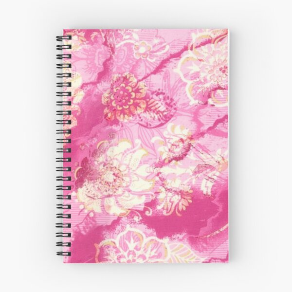 Item preview,  Pink floral ornate pattern of golden and dark pink blooms designed and sold by We Are Stardust.
