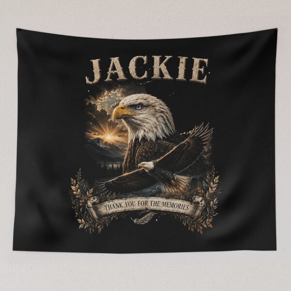Item preview, Jackie Bald Eagle Memorial, Fly Free Sweet Jackie designed and sold by perkmingStudio.