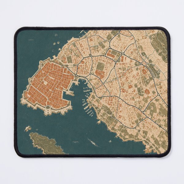 Item preview, Dubrovnik Minimalist City Map Print designed and sold by Furflix.