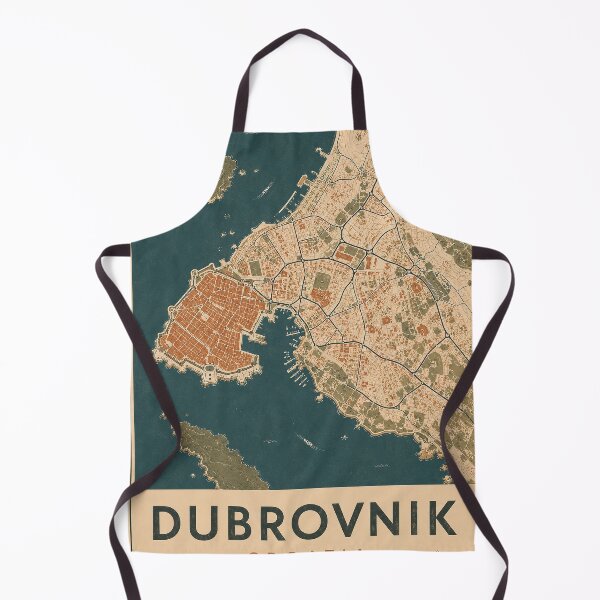 Item preview, Dubrovnik Minimalist City Map Print designed and sold by Furflix.