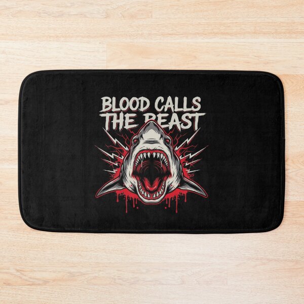 Item preview, Blood Calls The Beast Great White Shark Lightning Graphic designed and sold by Enea Kelo.