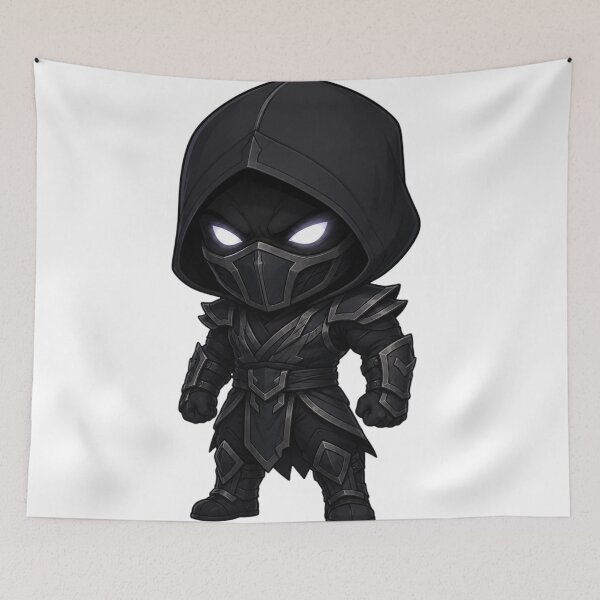 Item preview, Chibi Noob Saibot Mortal Kombat | MK Fanart designed and sold by bapupa.
