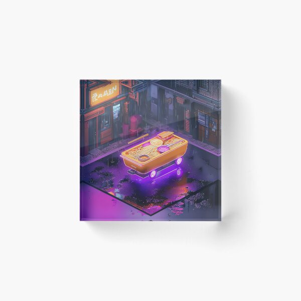 Item preview, Midnight Pixel Noodle Stop designed and sold by ONYX Pixee.