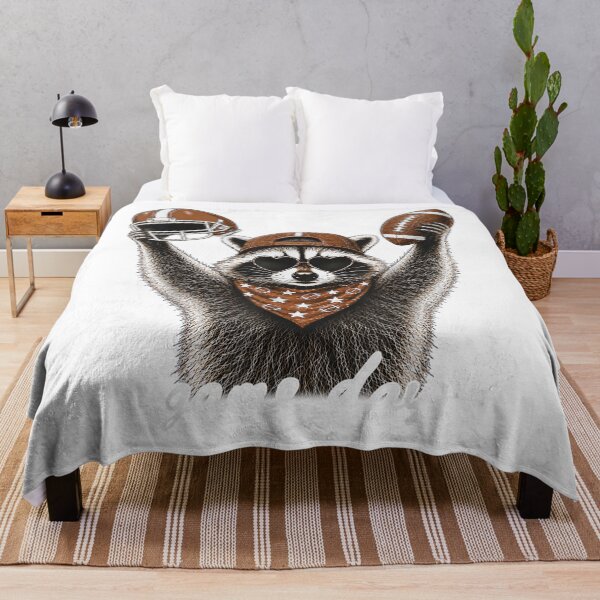 Item preview, Feral Raccoon Touchdown Football Game Day for Men Women Kid designed and sold by GiancarloWash.