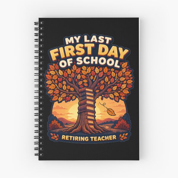 Item preview, My Last First Day of School Retiring Teacher Sunset Tree Silhouette Art Teacher Retirement Gift for Teachers designed and sold by Nightarel.