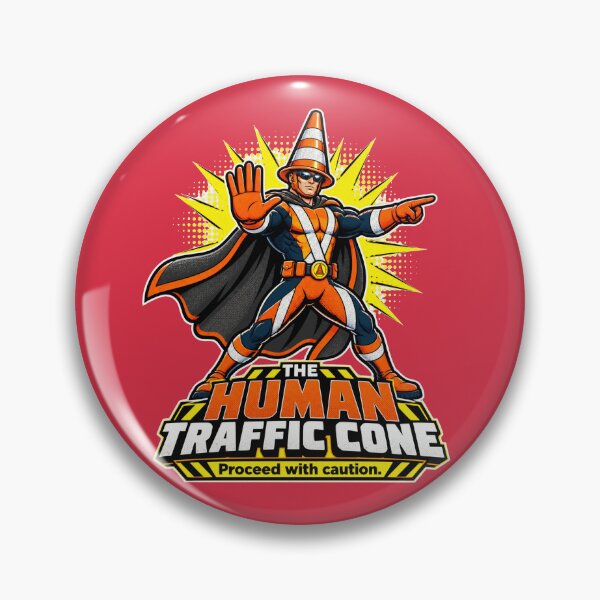 Item preview, The Human Traffic Cone – Proceed With Caution designed and sold by KungPowUnicorn.