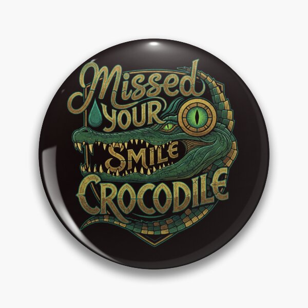 Item preview, Missed Your Smile Crocodile designed and sold by SkrabinhoArt.
