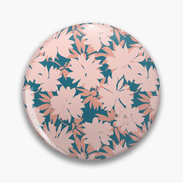 Item preview, Blush Pink Floral Silhouette Pattern designed and sold by Zaya_art.