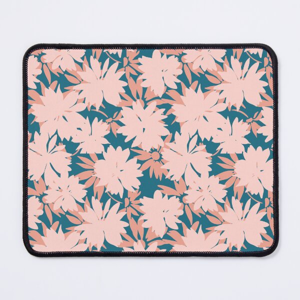 Item preview, Blush Pink Floral Silhouette Pattern designed and sold by Zaya_art.