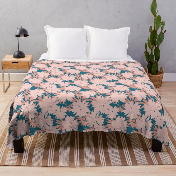 Item preview, Blush Pink Floral Silhouette Pattern designed and sold by Zaya_art.