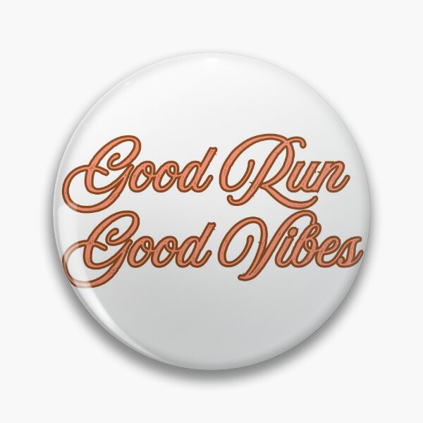 Item preview, Good Run Good Vibes Running Aesthetic Typography designed and sold by NotYourClub.