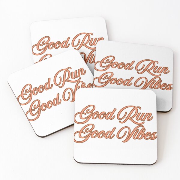 Item preview, Good Run Good Vibes Running Aesthetic Typography designed and sold by NotYourClub.