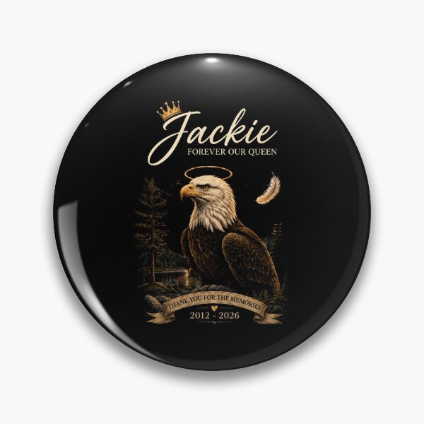 Item preview, Jackie Eagle Memorial, Forever Our Queen Bald Eagle Tribute Tee, 2012-2026 Eagle Remembrance  designed and sold by perkmingStudio.