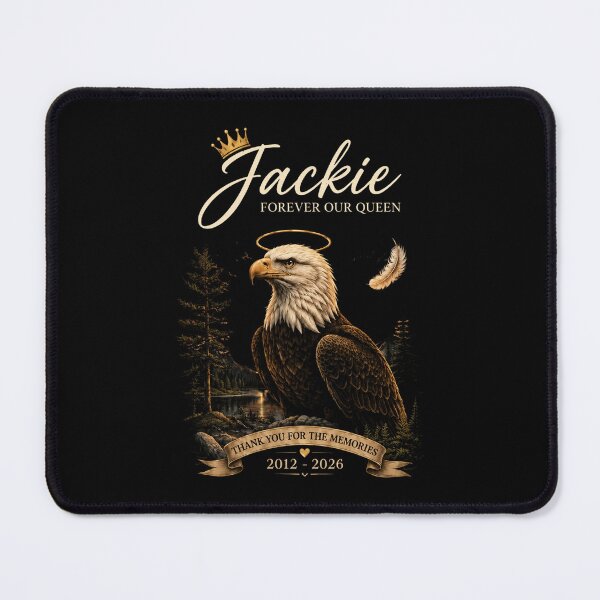 Item preview, Jackie Eagle Memorial, Forever Our Queen Bald Eagle Tribute Tee, 2012-2026 Eagle Remembrance designed and sold by perkmingStudio.