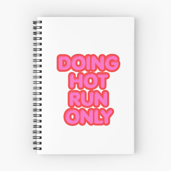 Item preview, Doing Hot Run Only Sporty Aesthetic Typography designed and sold by NotYourClub.