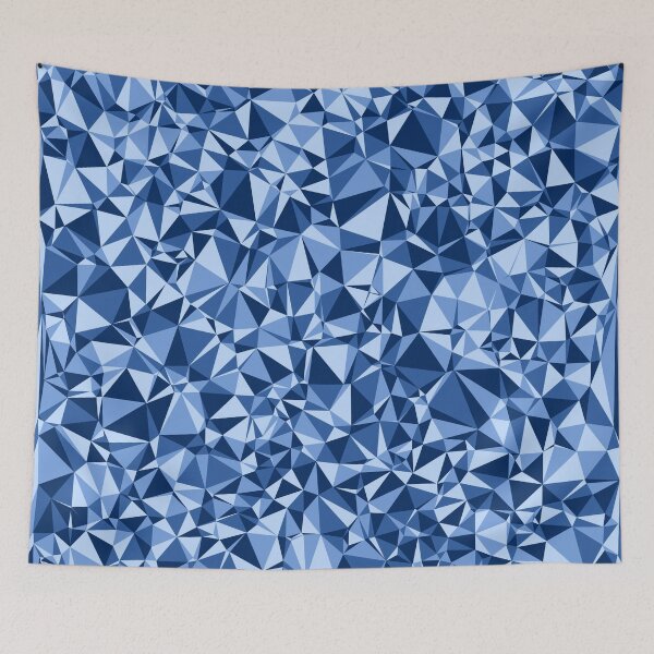 Item preview, Blue Triangular Mosaic Pattern Design designed and sold by DymondDesigns.