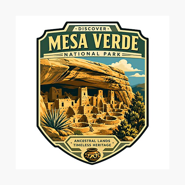 Item preview, Discover Mesa Verde National Park Ancestral Lands Timeless Heritage Colorado National Park Travel History designed and sold by Simsimah26Parks.