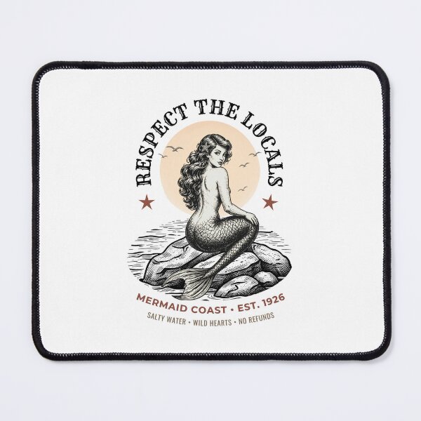 Item preview, Respect the locals Mermaid Vintage Nautical Design designed and sold by Blanczet.
