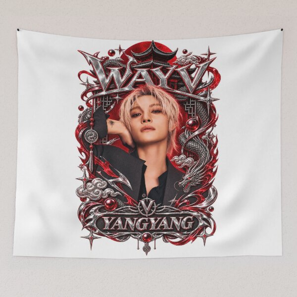Item preview, Yangyang WayV Vision Wings Crimson Shrine Print designed and sold by Valeree Store.