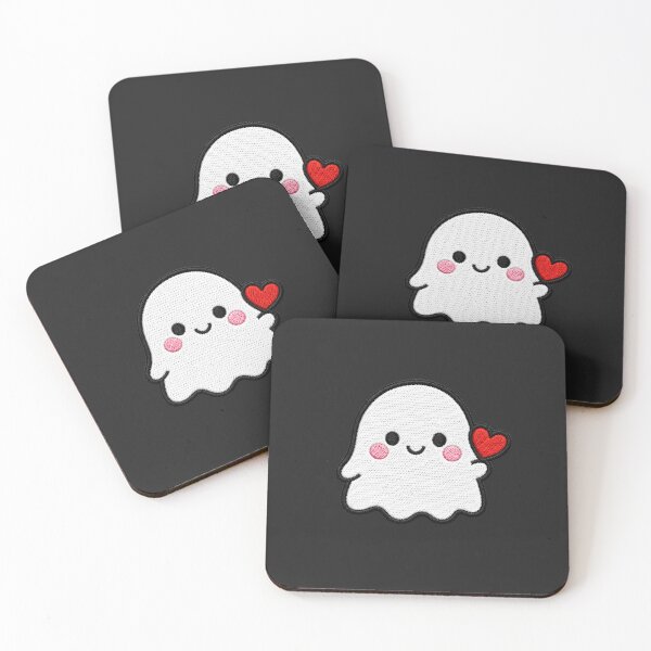 Item preview, Cute Kawaii Ghost Embroidery Patch Illustration designed and sold by ColorSplash123.